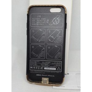 iPhone 6/6s Joyroom Design Black Gold Trim 2300mAh Charging Phone Case